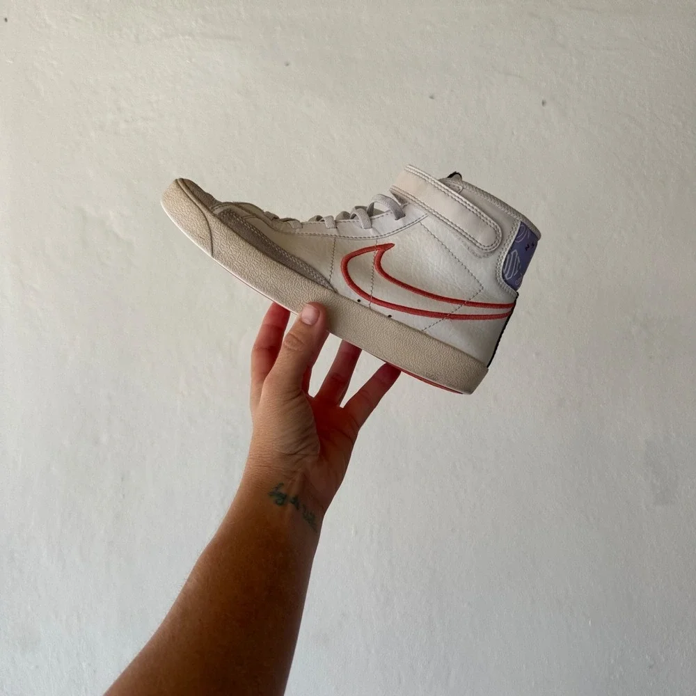 Nike Blazer Mid '77 SE PS Playful Branding White/Coral Pink